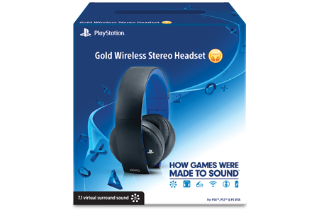 HEADSET PS3/PS4 GOLD NEGRO