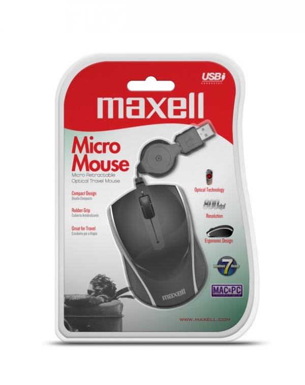 MOUSE MAXELL OPTICAL RETRACTABLE