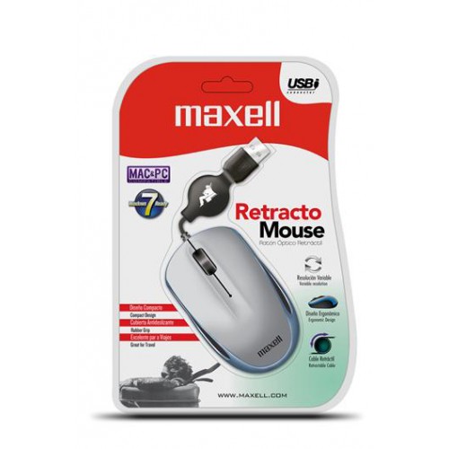 MOUSE MAXELL OPTICAL RETRACTABLE MICRO