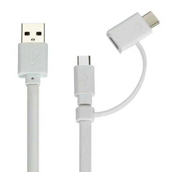 CABLE USB DOBLE IPHONE / SAMSUNG