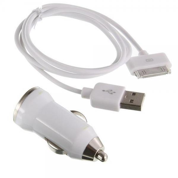 CARGADOR COMBO CARRO IPHONE 4