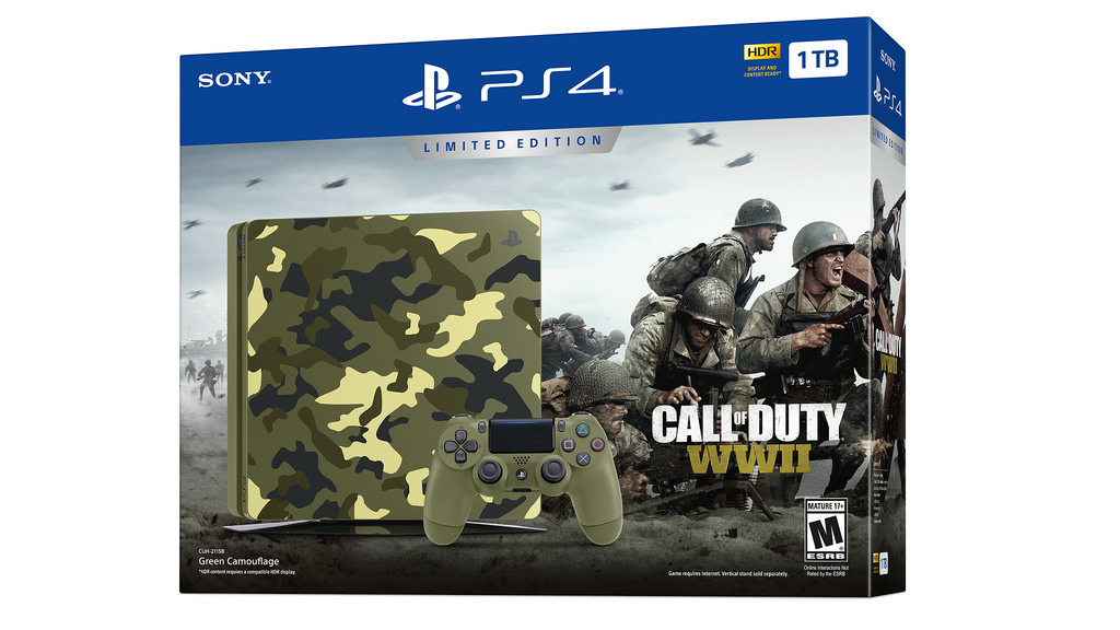 CONSOLA PLAY STATION 4 SLIM CALL OF DUTY WWII