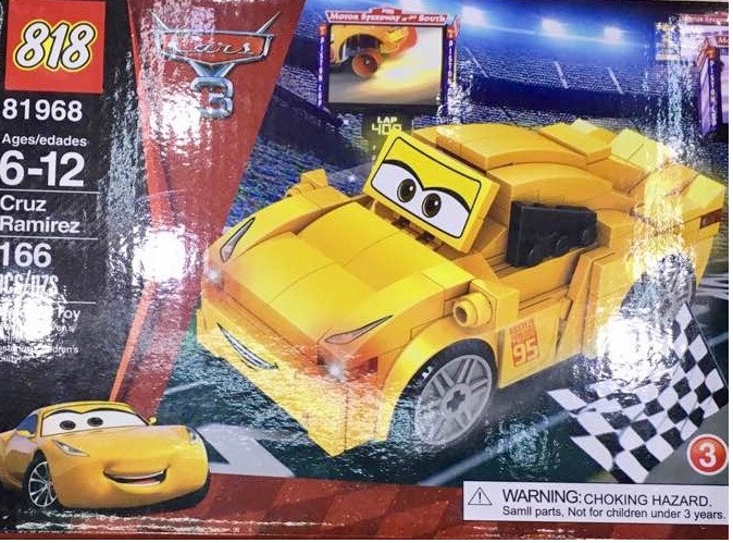 SET BLOQUES CARS 166 PIEZAS