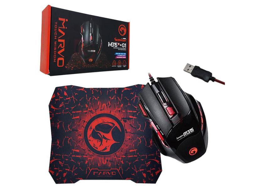 MOUSE  GAMER MARVO M315+G1