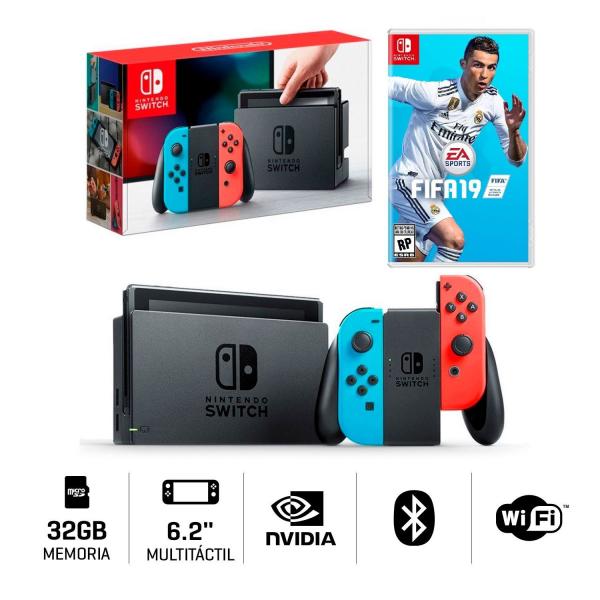 CONSOLA NINTENDO SWITCH + FIFA 19