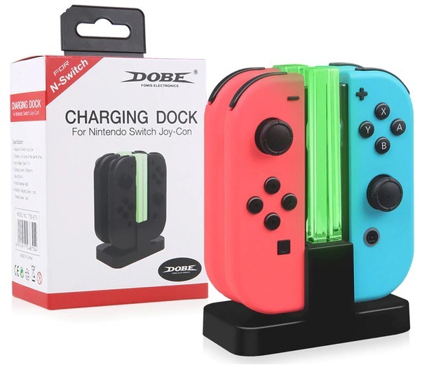 BASE CARGADOR DE CONTROLES SWITCH DOBE