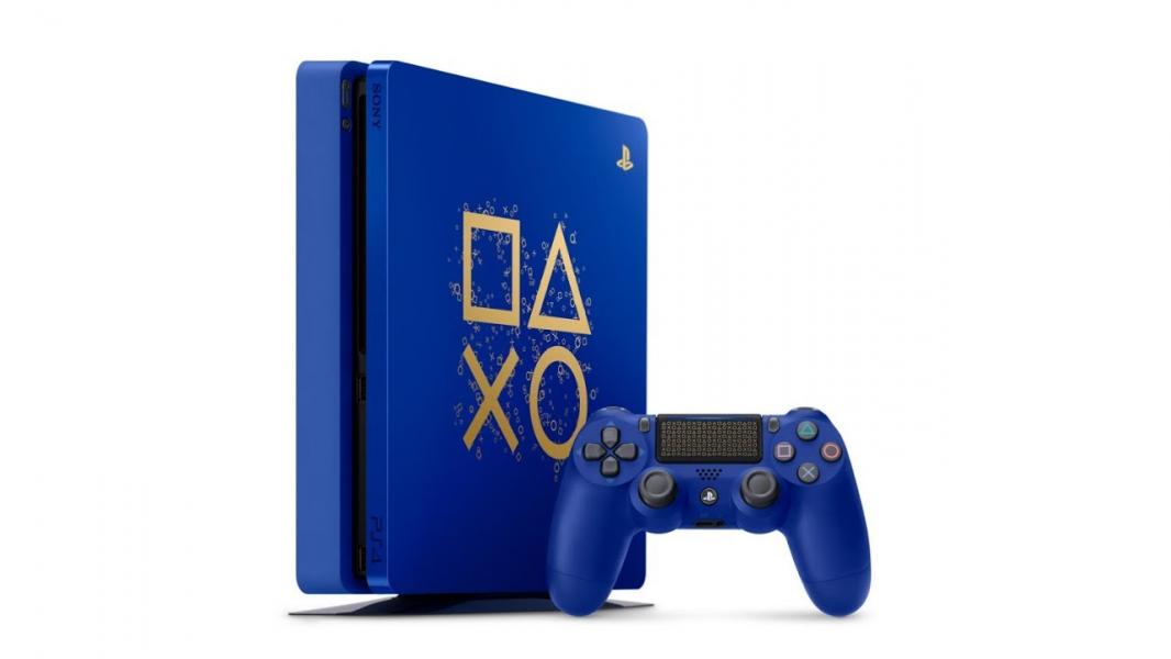 CONSOLA PLAY STATION 4 1 TERABITE EDICION LIMITADA AZUL SLIM