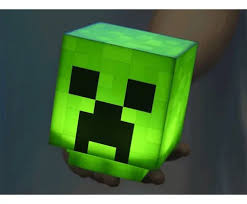 LAMPARA FIGURA MINECRAFT CREEPER CUBO