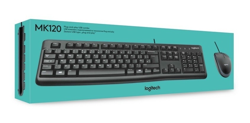 TECLADO COMBO MOUSE LOGITECH MK120