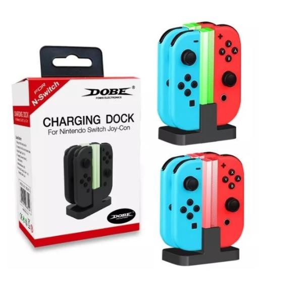 BASE CARGADOR DOBE REDONDA CONSOLA NINTENDO SWITCH