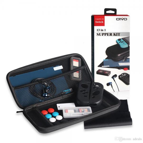 ESTUCHE PROTECTOR NINTENDO SWITCH 13 EN 1
