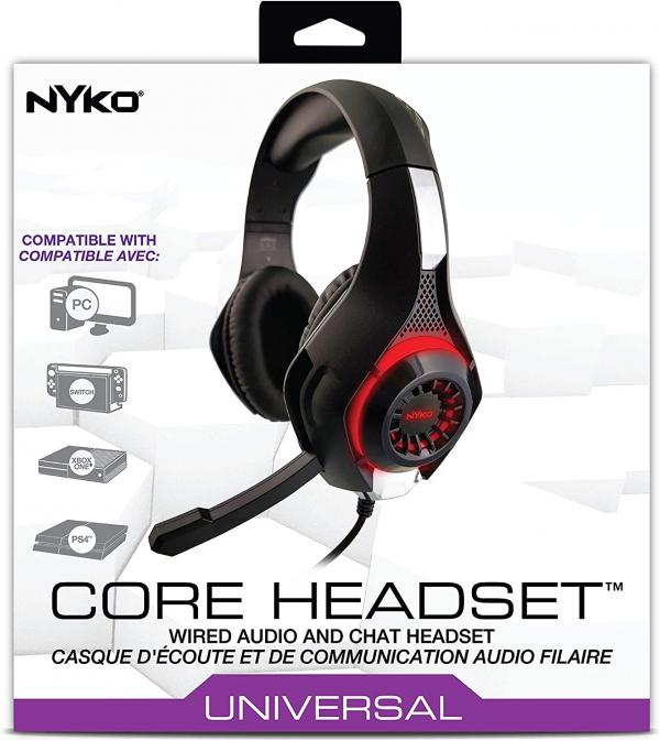 HEADSET NYKO  NEGRO ROJO UNIVERSAL