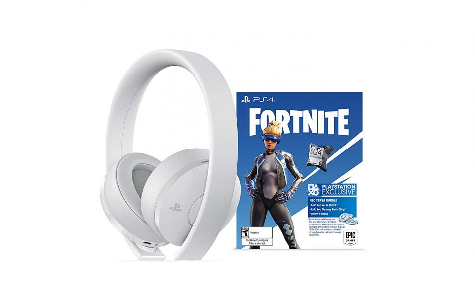 HEADSET PS3/PS4 GOLD EDICION FORTNITE WHITE