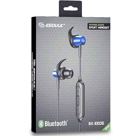 AUDIFONO BLUETOOTH SPORT MAGNETICO   ESOULK  EE06RD