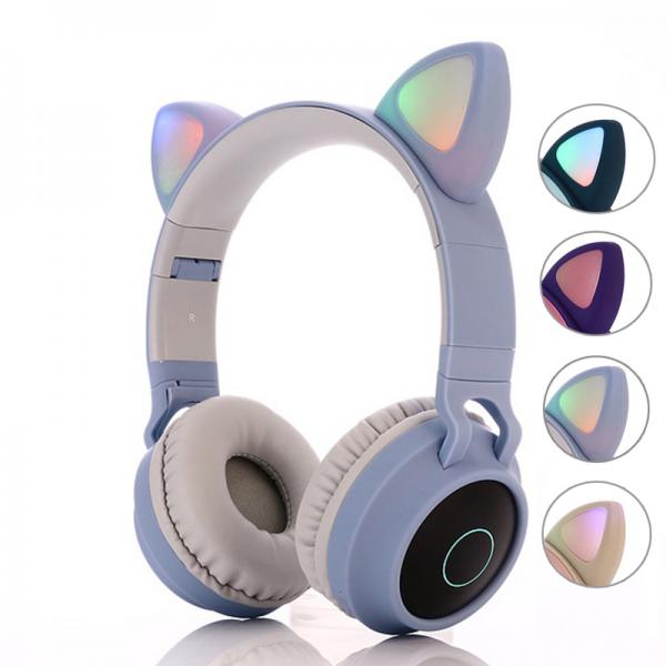 AUDIFONOS DIADEMA OREJAS CON LUZ