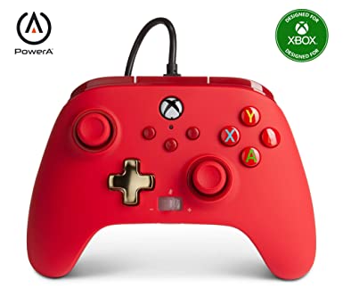 CONTROL XBOX ONE ALAMBRICO ROJO POWER A