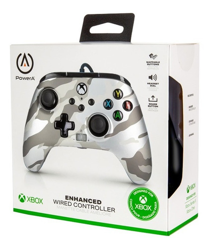 CONTROL XBOX ONE ALAMBRICO CAMUFLADO POWER A