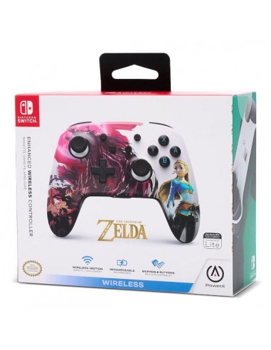 CONTROL PRO POWER-A ENHANCED ZELDA ROSA