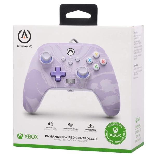 CONTROL XBOX ONE ALAMBRICO LAVANDER SWIRL POWER A