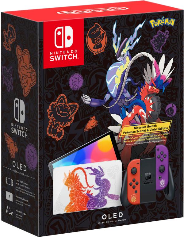 CONSOLA NINTENDO SWITCH OLED EDICION SCARLET Y VIOLET