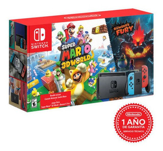 CONSOLA NINTENDO SWITCH NEON MODELO 2019 MARIO 3D WORLD