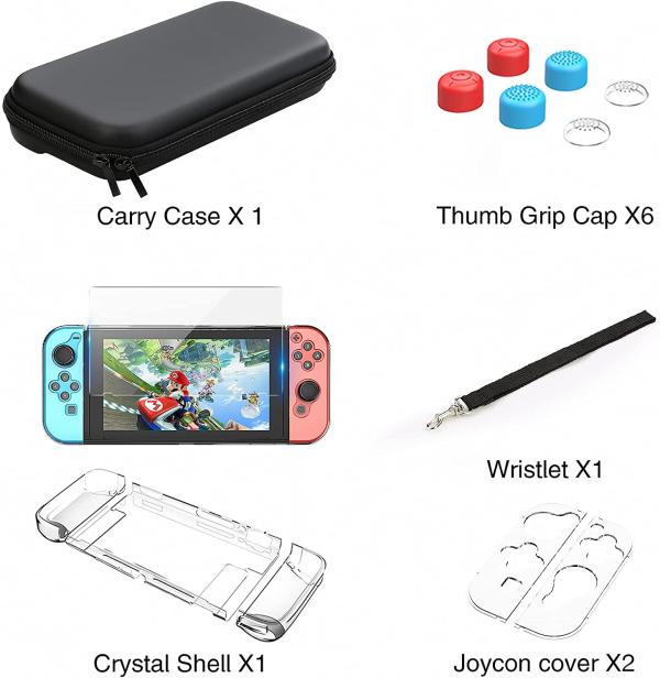 ESTUCHE SWITCH NEGRO HEYSTOP 9 EN 1