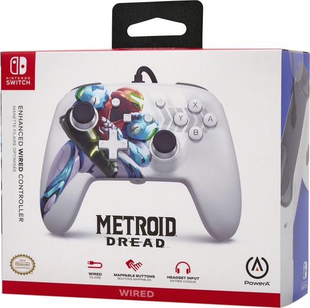 CONTROL ORIGINAL ALAMBRICO SWITCH METROID DREAD
