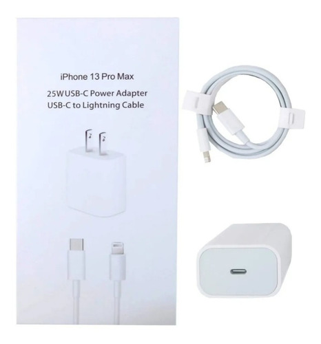 CARGADOR COMBO IPHONE 25W TIPO C GENERICO