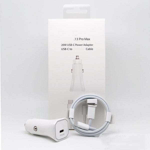 CUBO CARRO IPHONE 20W  TIPO C EA15-BK