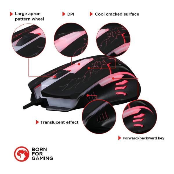 MOUSE GAMER MARVO K400-G1