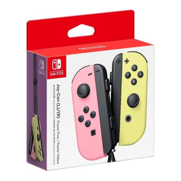 CONTROL ORIGINAL NINTENDO SWITCH JOY-CON AMARILLO/ROSADO PASTEL