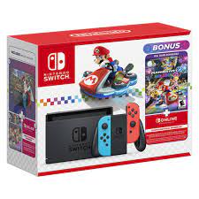 CONSOLA NINTENDO SWITCH 2.0 NEON + MARIO KART + MEMBRESIA