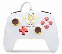 CONTROL ORIGINAL ALAMBRICO SWITCH  PIKACHU BLANCO