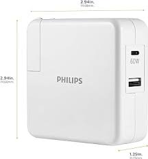 CARGADOR PHILIPS CARGA RAPIDA 60W