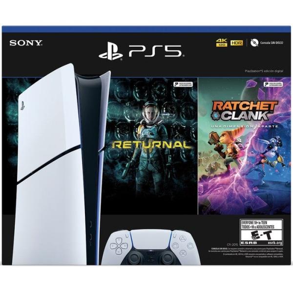 CONSOLA PLAY STATION 5 SLIM FORMATO DIGITAL RETURNAL + RATCHET CLANK