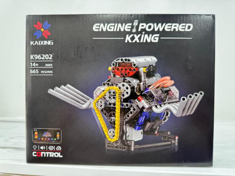 SET BLOQUES MOTOR ENGINE POWERED 665 PIEZAS