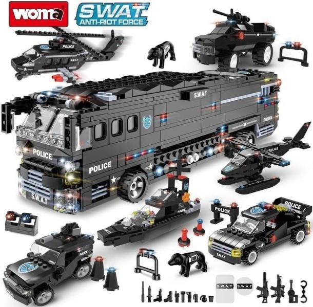 SET BLOQUES CAMION SWAT 1014 PIEZAS