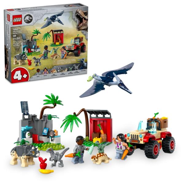 LEGO CENTRO DE RESCATE DE BEBES DINOSAURIOS 139pzs