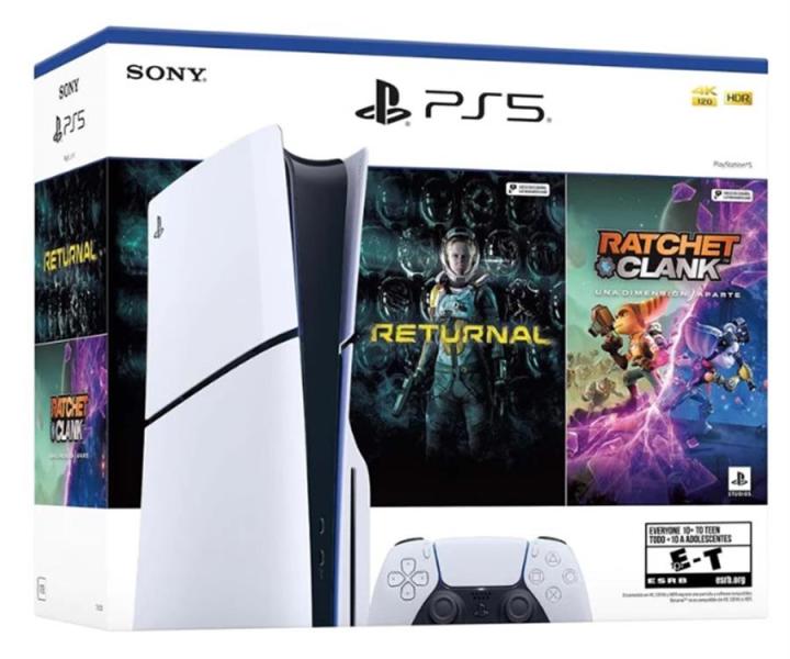 CONSOLA PLAY STATION 5 SLIM FORMATO DISCO RETURNAL + RATCHET CLANK