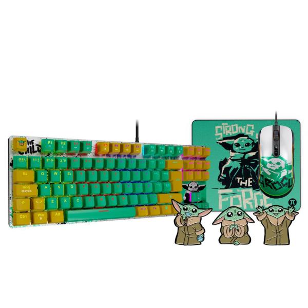 COMBO GAMER TECLADO, MOUSE, MOUSE PAD STAR WARS ORIGINAL