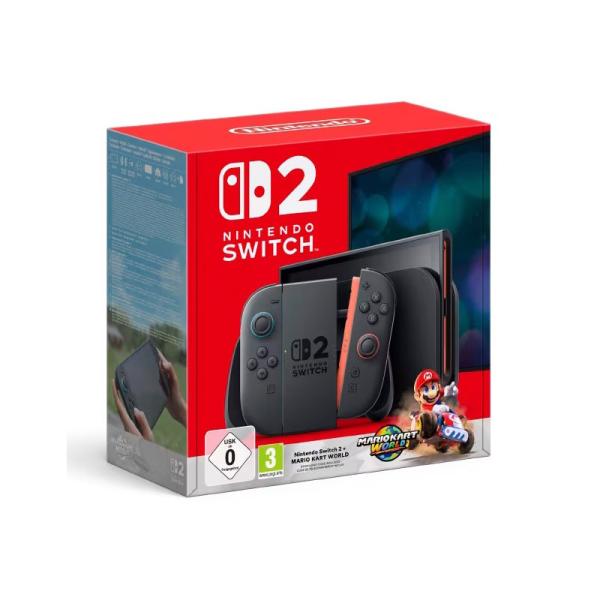 CONSOLA NINTENDO SWITCH 2 + MARIO KART WORLD (VERSI&Oacute;N HONG KONG)