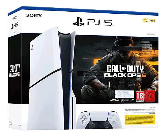 CONSOLA PLAY STATION 5 SLIM FORMATO DISCO CALL OF DUTTY BLACK OPS 6