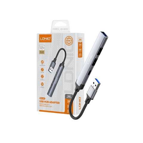 HUB TIPO C A 3 PUERTOS TIPO C LONIO