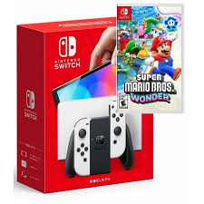 CONSOLA NINTENDO SWITCH OLED BLANCA + MARIO WONDER