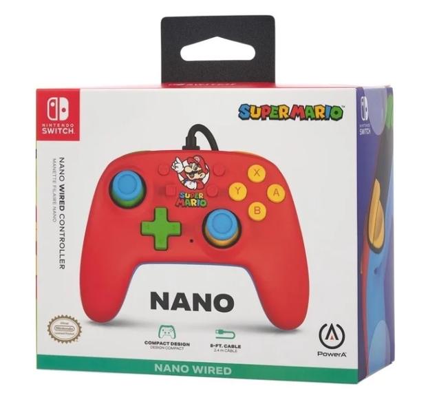 CONTROL POWER A ALAMBRICO SWITCH NANO MARIO ROJO